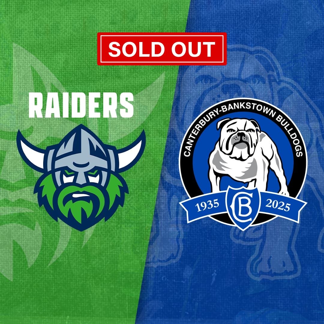 Raiders v Bulldogs sold out